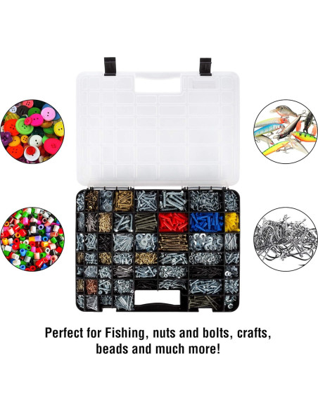 Caja de Almacenamiento Portátil Stalwart 55 Compartimentos