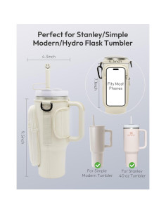 Bolsa Portabotellas de Agua BILTRTE para Taza Stanley 40oz 2