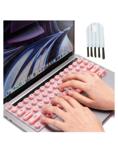 Cubierta de Teclado para Uñas Largas BEIOZGLONG Rosa Corazón