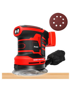 Lijadora Orbital Aleatoria Rueqior 18V Sin Escobillas 25000 RPM