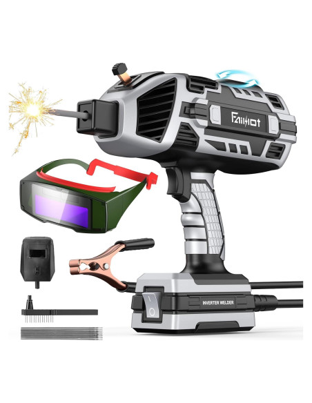 Máquina de Soldadura Portátil Faiuot 110V 20-120Amp con Gafas