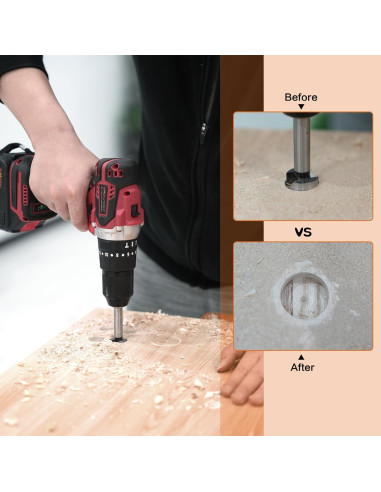 Juego de Brocas Forstner 16PCS GMTOOLS para Madera 6.3-53.98mm