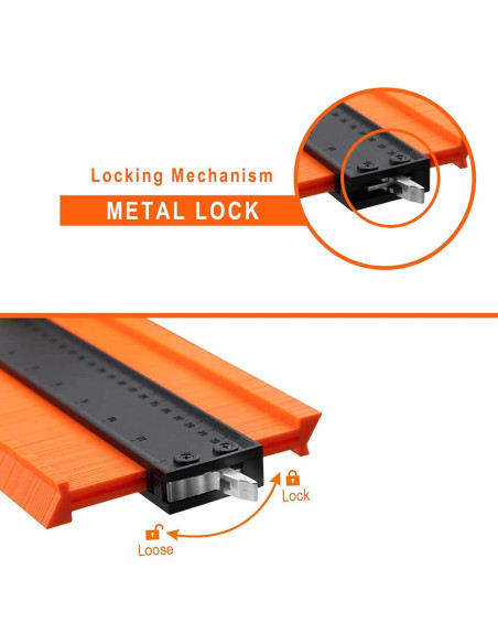 Duplicador de Contornos Feeke 12+5 Pulgadas con Bloqueo