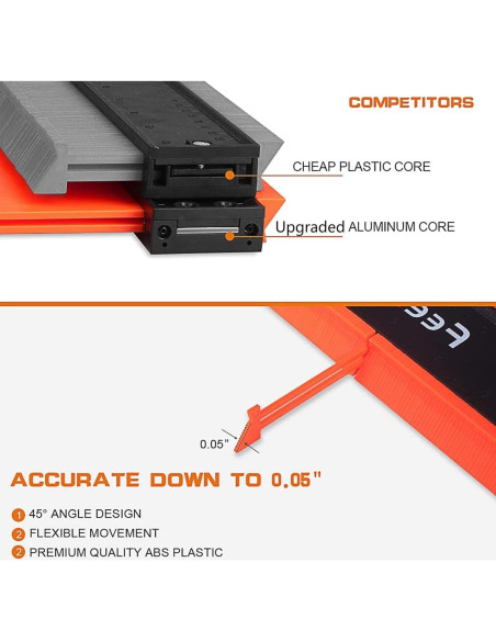 Duplicador de Contornos Feeke 12+5 Pulgadas con Bloqueo