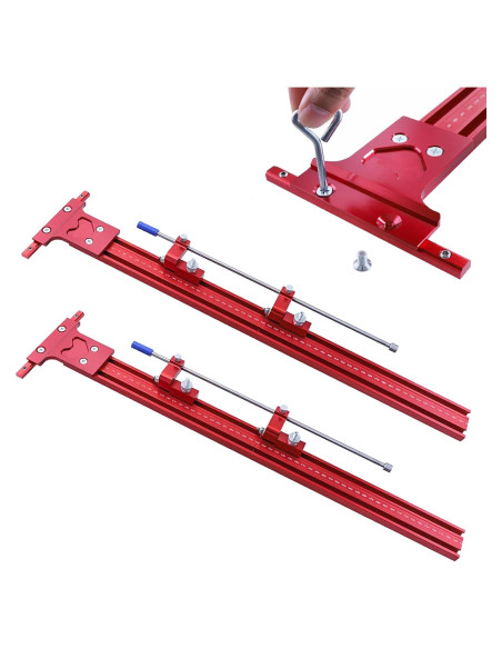 Juego de riel guía paralelo SanBouSi 1200mm aluminio