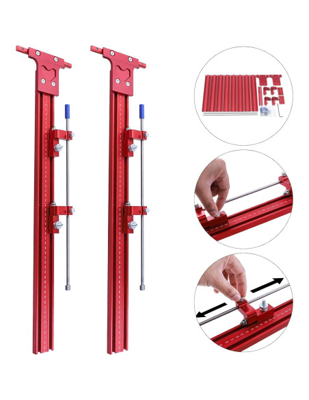 Juego de riel guía paralelo SanBouSi 1200mm aluminio