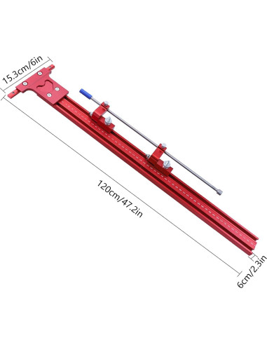 Juego de riel guía paralelo SanBouSi 1200mm aluminio