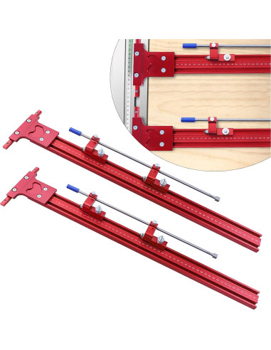 Juego de riel guía paralelo SanBouSi 1200mm aluminio