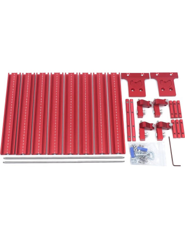 Juego de riel guía paralelo SanBouSi 1200mm aluminio