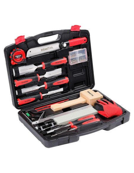 Conjunto de Cinceles de Madera KingTool 6 Piezas Cr-V 4.68kg
