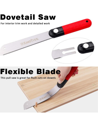 Conjunto de Cinceles de Madera KingTool 6 Piezas Cr-V 4.68kg