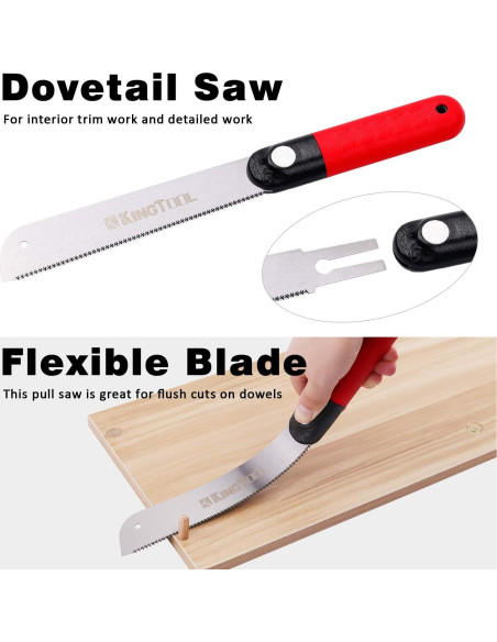 Conjunto de Cinceles de Madera KingTool 6 Piezas Cr-V 4.68kg