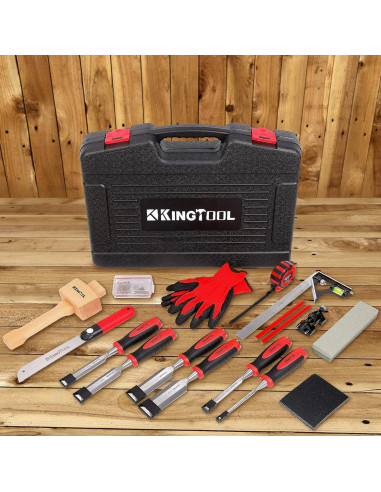 Conjunto de Cinceles de Madera KingTool 6 Piezas Cr-V 4.68kg