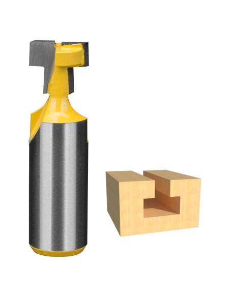 Broca de Router HUHAO 1/2" Eje T-Cortador para Carpintería