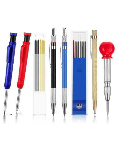 Kit de Marcado para Carpinteros Pajean 8 Piezas con Lápices