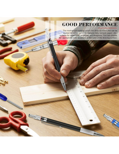 Kit de Marcado para Carpinteros Pajean 8 Piezas con Lápices