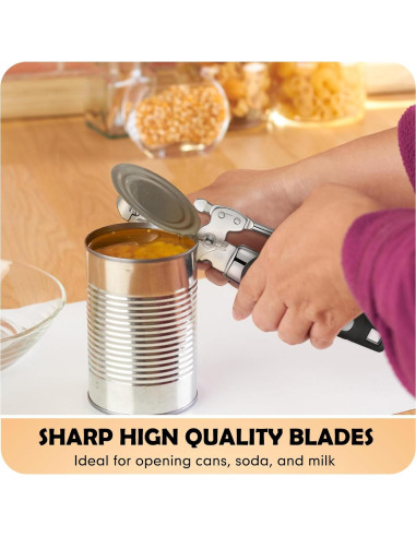 Abrelatas Manual Gisafai 10 Pcs con Mango Antideslizante