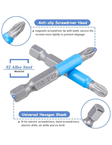 Juego de Puntas de Destornillador Mesee 12 Piezas 50mm