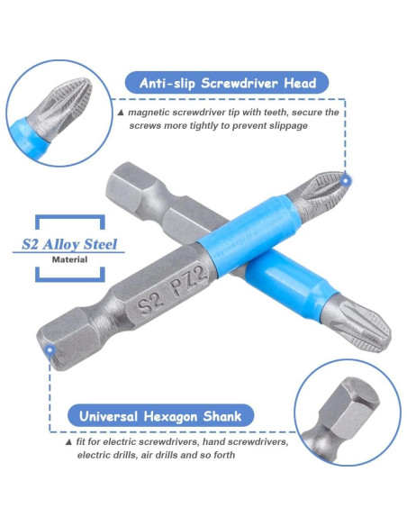 Juego de Puntas de Destornillador Mesee 12 Piezas 50mm