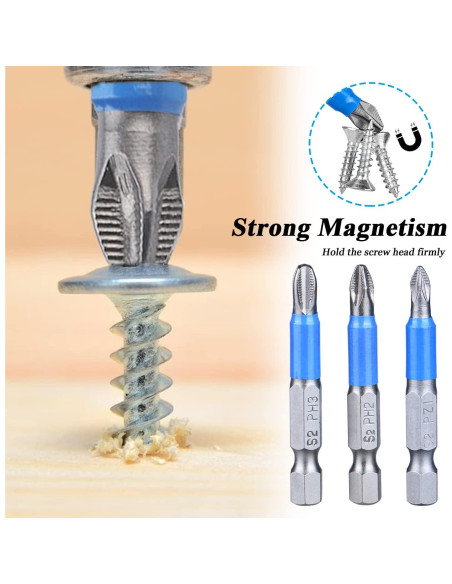 Juego de Puntas de Destornillador Mesee 12 Piezas 50mm