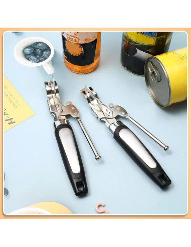 Abrelatas Manual Gisafai 10 Pcs con Mango Antideslizante