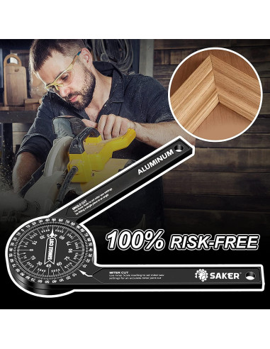 Transportador de Inglete Saker + Medidor de Contorno Saker