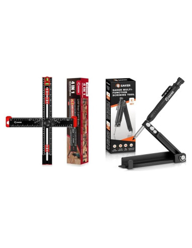 Herramienta Scribing Multifuncional Saker 4-en-1 para Perforación
