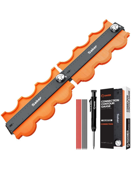 Transportador de Inglete Saker + Medidor de Contorno Saker