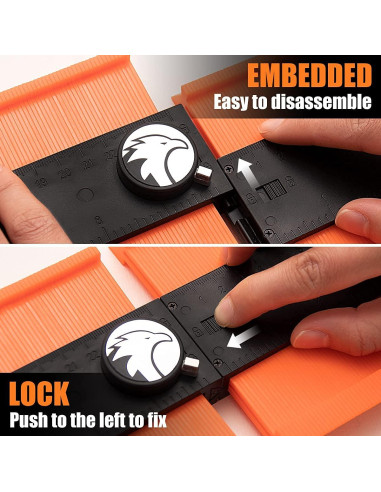 Transportador de Inglete Saker + Medidor de Contorno Saker