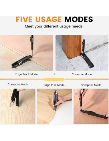 Herramienta Scribing Multifuncional Saker 4-en-1 para Perforación