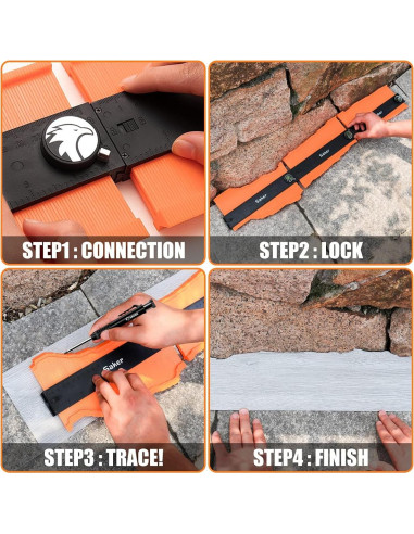 Transportador de Inglete Saker + Medidor de Contorno Saker