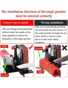 Adaptador de Lijadora de Banda OCTAOR para Amoladora 30mm 2