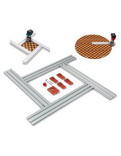 Plantilla de Router Ajustable SpeTool 2-en-1 para Carpintería