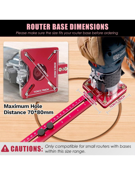 Soporte de Ranura de Fresadora 4 en 1 Xasna - Aluminio Ajustable