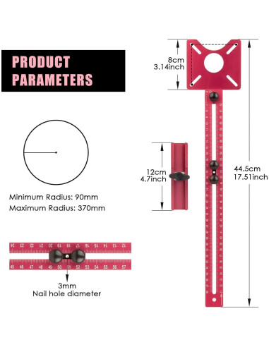 Soporte de Ranura de Fresadora 4 en 1 Xasna - Aluminio Ajustable