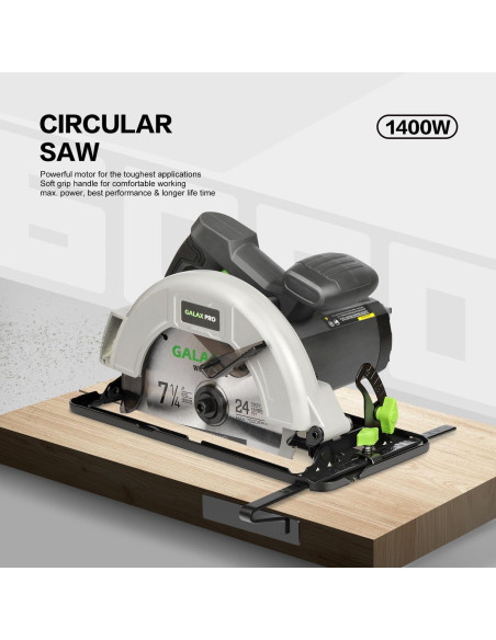 Sierra Circular GALAX PRO 11A 6000RPM 7-1/4" para Madera