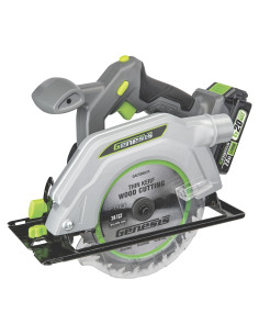 Sierra Circular Inalámbrica Genesis G20MAX 20V 165mm con Luz LED