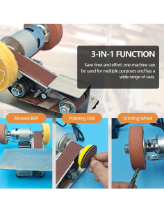 Mini Lijadora de Banda Yisowy 24V 9000 RPM Ajustable 2