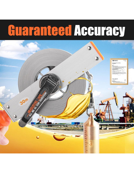 Cinta de Medición de Aceite Cekegon 10M Acero Inoxidable