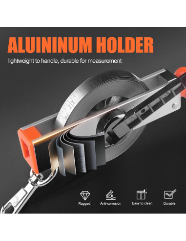 Cinta de Medición de Aceite Cekegon 10M Acero Inoxidable