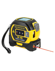 Regla Medidora Láser 3-en-1 HeFSRi 60m y Cinta 4.88m
