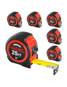 Cinta Métrica Profesional HAUTMEC 25FT con Gancho Magnético