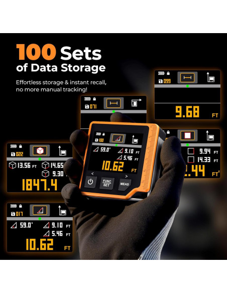 Medidor Láser CIGMAN CD-80 80m con Buscador de Ángulo