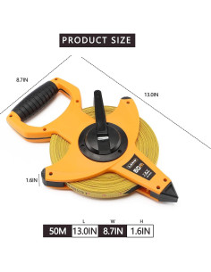 Cinta Métrica de Fibra de Vidrio LAND 50m Doble Escala 2