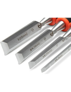 Cincel de Madera Crescent 4 Piezas 0.64 a 2.54 cm 2