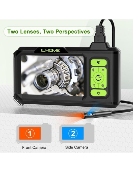 Borescopio Industrial ILIHOME Doble Lente 1080P 7.9mm IP67