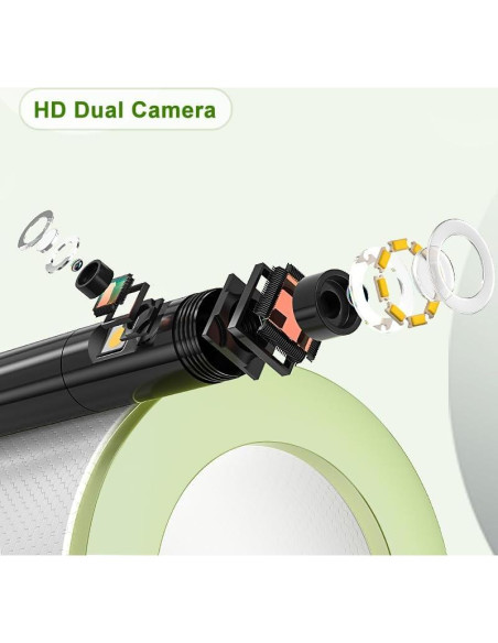 Borescopio Industrial ILIHOME Doble Lente 1080P 7.9mm IP67