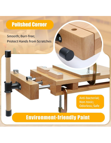 Banco de Trabajo con Morsa de Madera DUIBAII 47x28cm