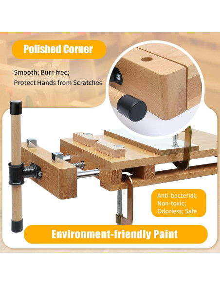 Banco de Trabajo con Morsa de Madera DUIBAII 47x28cm