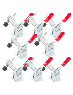 8 Abrazaderas de Palanca Manual HNBun 201B 220lbs Antideslizantes